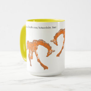 Mug : Giraffes fighting