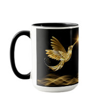 Mug Gold Hummingbird