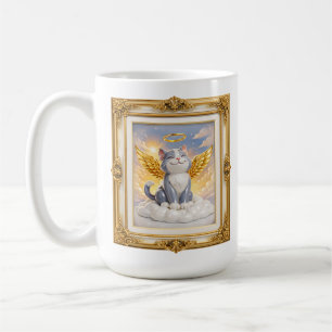 Mug Golden Angel Cat Art Design