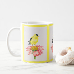 Mug Goldfinch on Coneflower