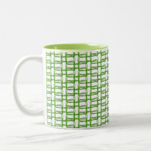Mug -Green Wire Pattern