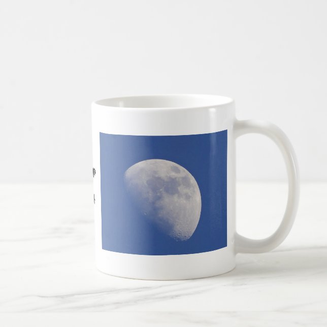 Mug half moon with text: "sleep well" (Right)
