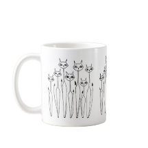 Mug (Hand-drawn cats)