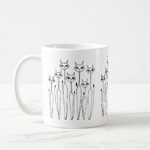 Mug (Hand-drawn cats)