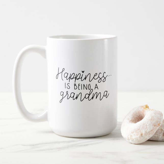 Mug - Happiness Is Being A Grandma (With Donut)