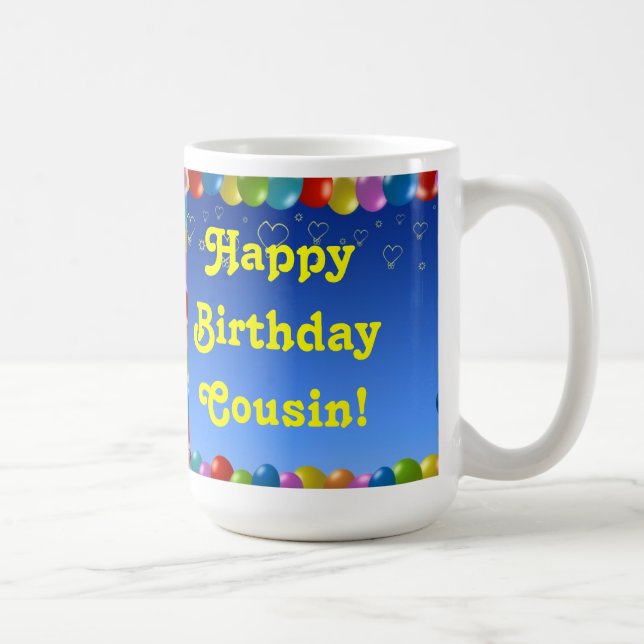 Mug Happy Birthday Cousin (Right)