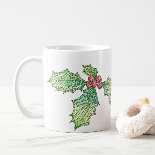 Mug - Holly Colour Sketch (With Donut)