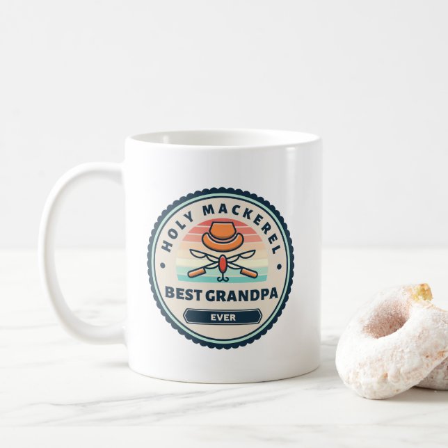 Mug - Holy Mackerel! Best Grandpa Ever (With Donut)
