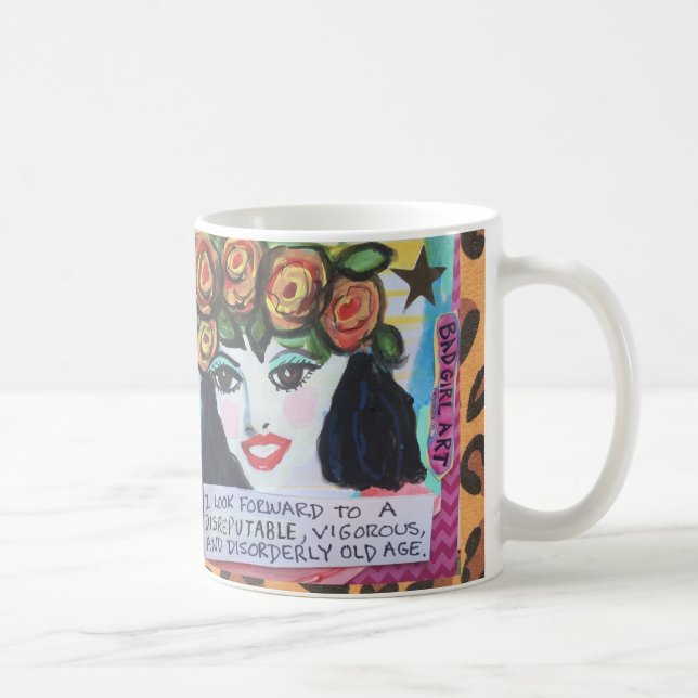 MUG-I LOOK FORWARD TO A DISREPUTABLE, VIGOROUS, COFFEE MUG (Right)