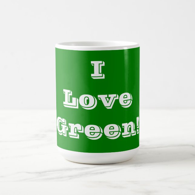 Mug I Love Green (Center)