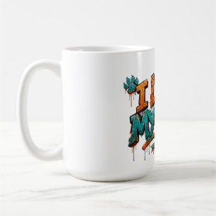 Mug I Love My Dog Graffiti Paint Drip Coffee Mug