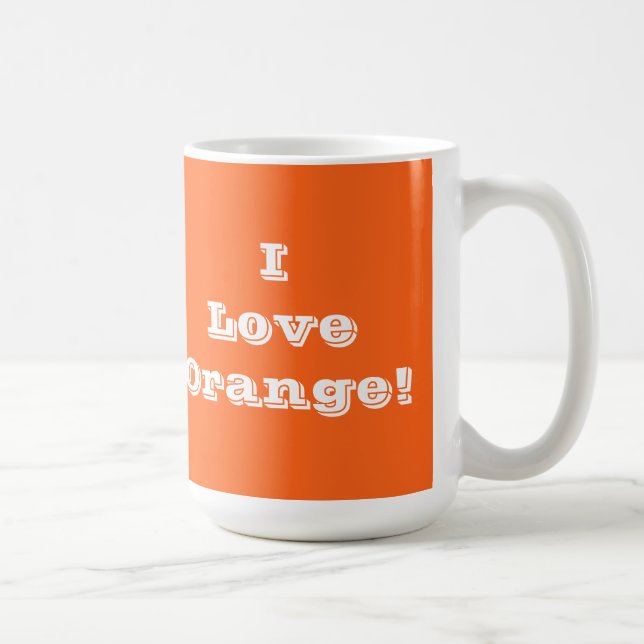 Mug I Love Orange (Right)