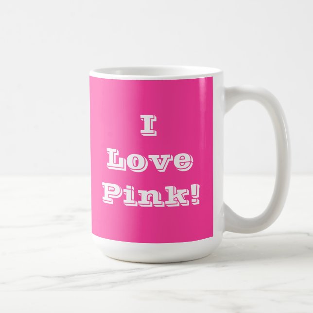 Mug I Love Pink (Right)