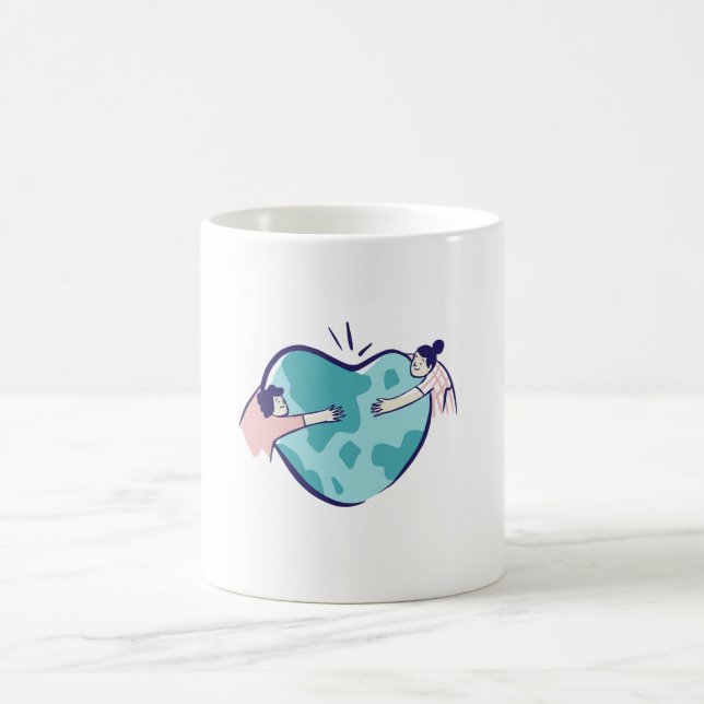 Mug i love you world (Center)