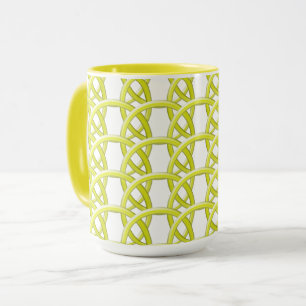 Mug - Interwoven Yellow Rings