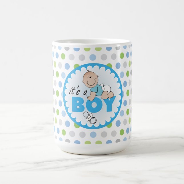 Mug/It's A Boy with Polka Dots Coffee Mug (Center)