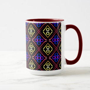 MUG Jimette Red Blue Design