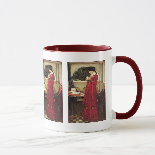 Mug: John Waterhouse - The Crystal Ball Mug (Right)