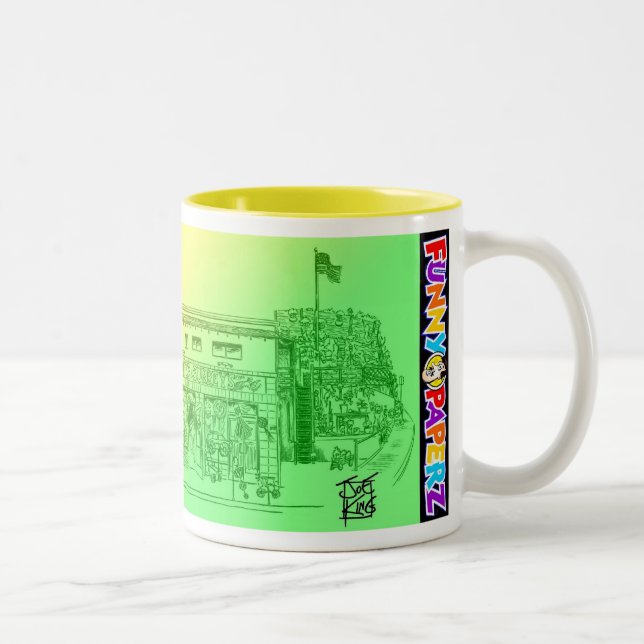 MUG: "KITE SHOP" Two-Tone COFFEE MUG (Right)