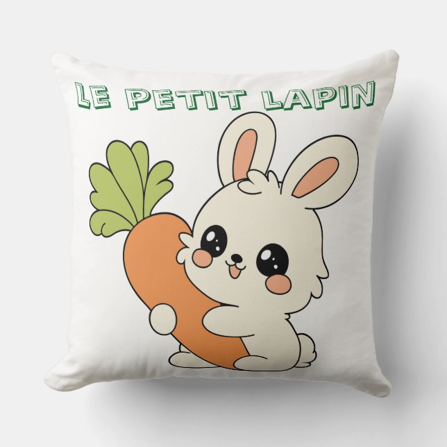 mug le petit lapin  cushion (Front)