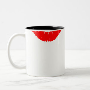 Mug-Lips Two-Tone Coffee Mug