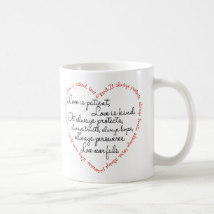 Mug - Love is Patient Word Heart