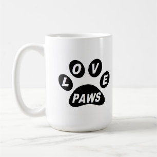 Mug Love Paws on Paws Black