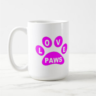Mug Love Paws on Paws Pink
