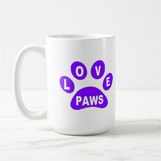 Mug Love Paws on Paws Purple