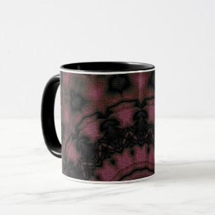 Mug Mandala round pattern kaleidoscope retro hippi