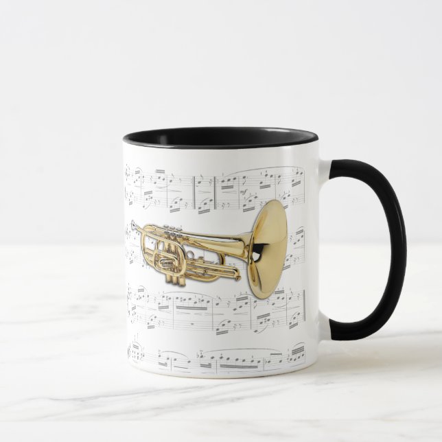 Mug - Marching Mellophone with sheet music (Right)