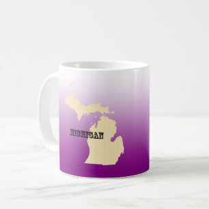 Mug - Michigan State Map with City