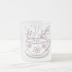 Mug Minimalist Tea & Coffee Brand Design