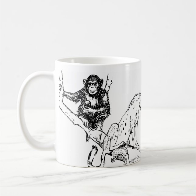  Mug Monochrome Jungle Trio (Left)