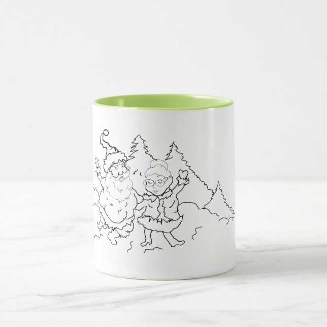  Mug ; Mr. & Mrs. Claus (Center)
