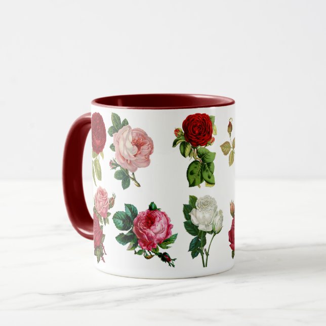 Mug Mug roses vintage (Front Left)