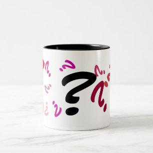 Mug - Multiple Red Question Marks