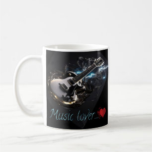 mug Music Lover black guitar