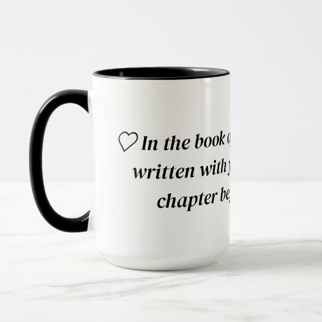 Mug My Love Story Begins with You . (Left)