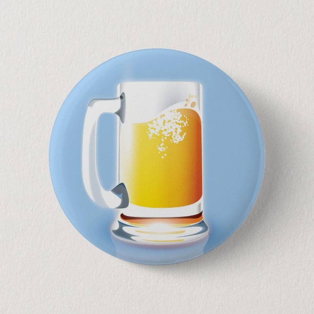 Mug of Beer 6 Cm Round Badge (Front)