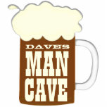 Mug Of Beer Funny Man Cave Standing Photo Sculpture<br><div class="desc">This man cave art is perfect for a home bar. Customise it with your own text!</div>
