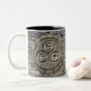 Mug, Old World Religion Design Two-Tone Coffee Mug