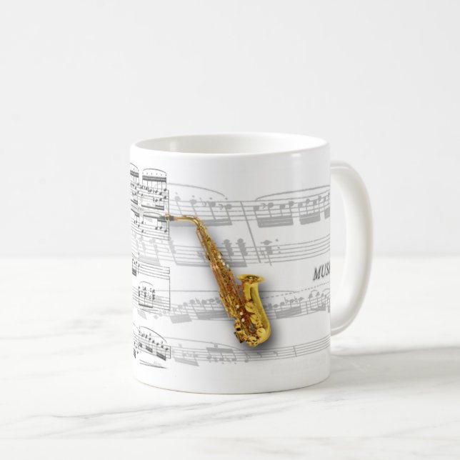 Mug partition and saxophone (Front Right)