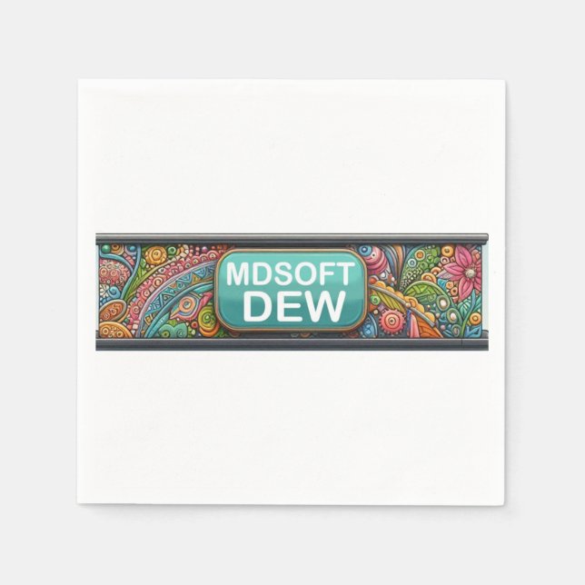 Mug Party Supplies Shower! Napkin (Front)