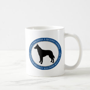 Mug, personalised & Malinois Rescue Logo Coffee Mug