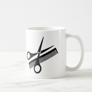 Mug personalized for hairdresser/barber's shop