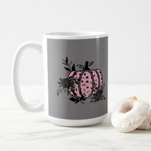 Mug, Pink and Black Leopard Pumpkin Coffee Mug