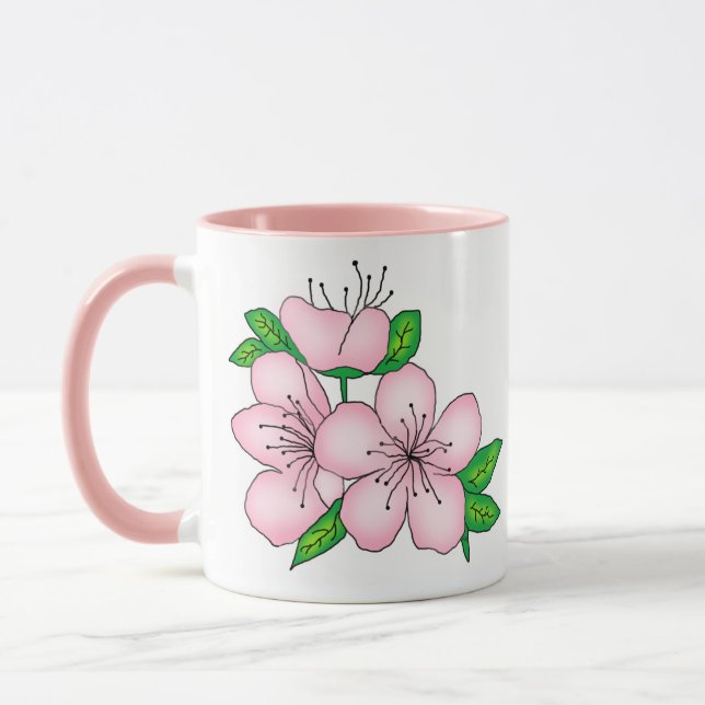 Mug - Pink Cherry Blossom (Left)