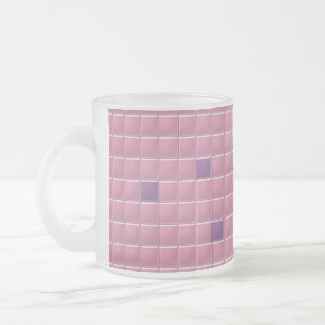 Mug - Pink Square Mosaic (Left)