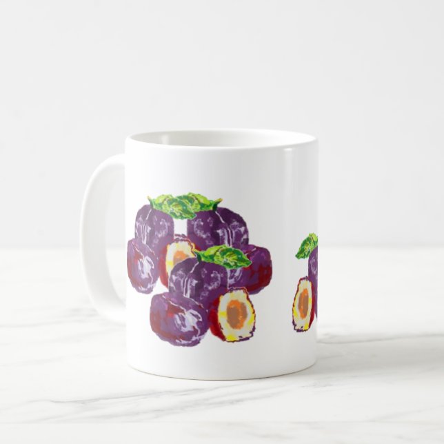 Mug : Plums (Front Left)